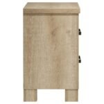 OAKGLEN 2-DRAWER NIGHTSTAND BEDSIDE TABLE WEATHERED OAK - Image 9