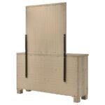 OAKGLEN 6-DRAWER BEDROOM DRESSER AND MIRROR WEATHERED OAK - Image 8