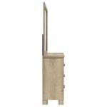 OAKGLEN 6-DRAWER BEDROOM DRESSER AND MIRROR WEATHERED OAK - Image 9
