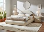 Rudy Teddy Fabric Upholstered Bed - Image 2
