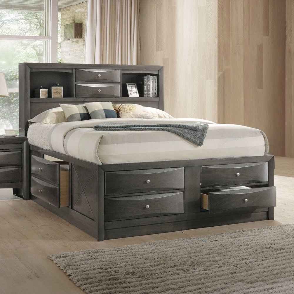 22700q_4.jpg Ireland Queen Bed W/Storage - Image 1