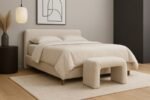 Niagara Boucle Fabric Upholstered Bench - Image 2