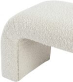 Niagara Boucle Fabric Upholstered Bench - Image 5