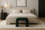 Niagara Boucle Fabric Upholstered Bench - Image 2