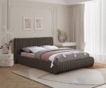 Nash Boucle Fabric Upholstered Bed - Image 2
