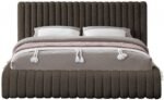Nash Boucle Fabric Upholstered Bed - Image 3