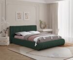Nash Boucle Fabric Upholstered Bed - Image 2