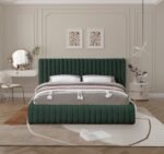 Nash Boucle Fabric Upholstered Bed - Image 4