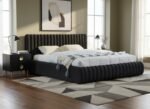 Nico Velvet Upholstered Bed - Image 2