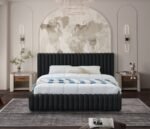 Nico Velvet Upholstered Bed - Image 4