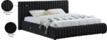 Nico Velvet Upholstered Bed - Image 9