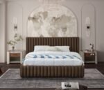 Nico Velvet Upholstered Bed - Image 4