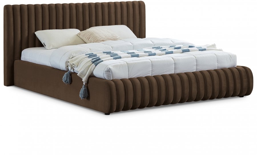 22905.jpg Nico Velvet Upholstered Bed - Image 1