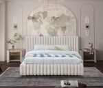 Nico Velvet Upholstered Bed - Image 4