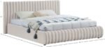 Nico Velvet Upholstered Bed - Image 8
