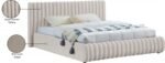 Nico Velvet Upholstered Bed - Image 9