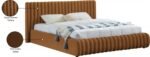 Nico Velvet Upholstered Bed - Image 9