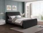 Stylus Boucle Fabric Upholstered Bed - Image 2
