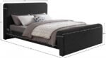 Stylus Boucle Fabric Upholstered Bed - Image 8