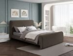 Stylus Boucle Fabric Upholstered Bed - Image 2