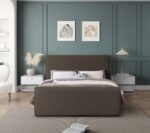 Stylus Boucle Fabric Upholstered Bed - Image 4