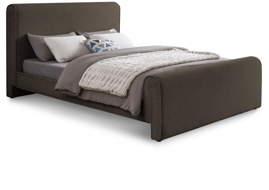 23142.jpg Stylus Boucle Fabric Upholstered Bed - Image 1