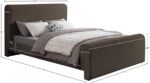 Stylus Boucle Fabric Upholstered Bed - Image 8