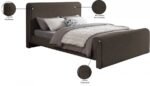 Stylus Boucle Fabric Upholstered Bed - Image 9