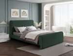 Stylus Boucle Fabric Upholstered Bed - Image 2