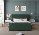 Stylus Boucle Fabric Upholstered Bed - Image 4