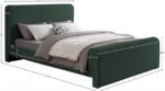 Stylus Boucle Fabric Upholstered Bed - Image 8