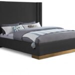 Halton Boucle Fabric Upholstered Bed