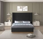 Halton Boucle Fabric Upholstered Bed - Image 4