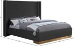 Halton Boucle Fabric Upholstered Bed - Image 7