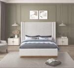 Halton Boucle Fabric Upholstered Bed - Image 4