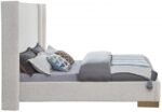 Halton Boucle Fabric Upholstered Bed - Image 5