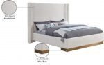 Halton Boucle Fabric Upholstered Bed - Image 8