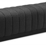 Heathrow Boucle Fabric Upholstered Bench