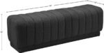 Heathrow Boucle Fabric Upholstered Bench - Image 6