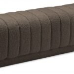 Heathrow Boucle Fabric Upholstered Bench