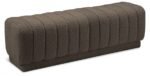 Heathrow Boucle Fabric Upholstered Bench
