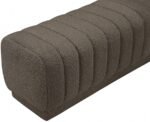 Heathrow Boucle Fabric Upholstered Bench - Image 5