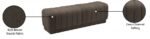 Heathrow Boucle Fabric Upholstered Bench - Image 7