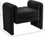 Sloan Velvet Upholstered 31.5" Bench - Image 6
