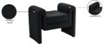 Sloan Velvet Upholstered 31.5" Bench - Image 7