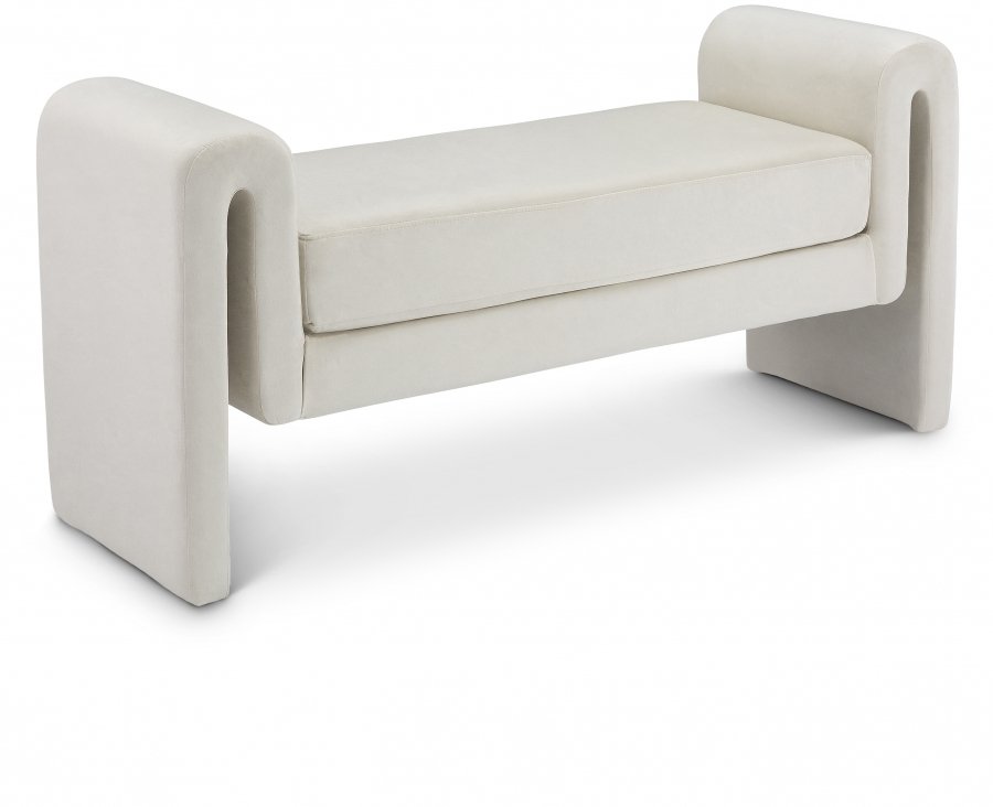23407.jpg Sloan Velvet Upholstered 51" Bench - Image 1
