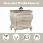Chantelle Nightstand W/Marble Top - Image 2