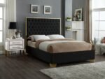 Lana Velvet Upholstered Bed - Image 2