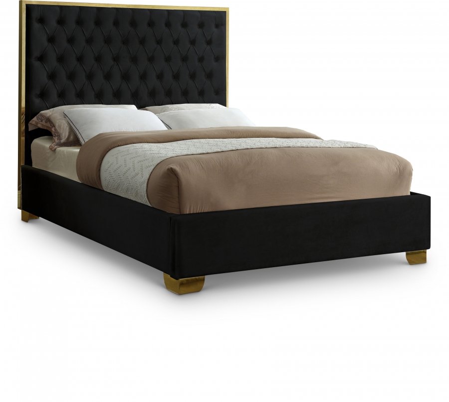 2378.jpg Lana Velvet Upholstered Bed - Image 1