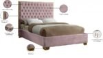Lana Velvet Upholstered Bed - Image 4